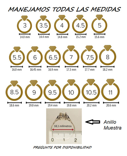 Argollas De Matrimonio Plata Certificada Diamante M. 3p Dorado