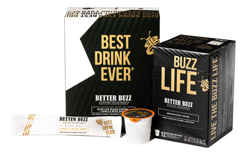 Better Buzz Best Drink Ever Vanilla Latte - Kit De Cafetera.