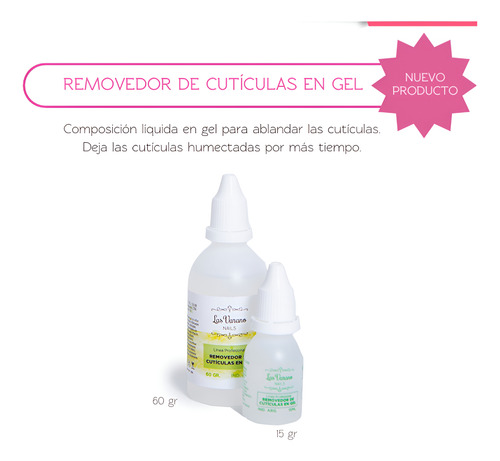 Removedor De Cutículas En Gel Las Varano Nails 15ml