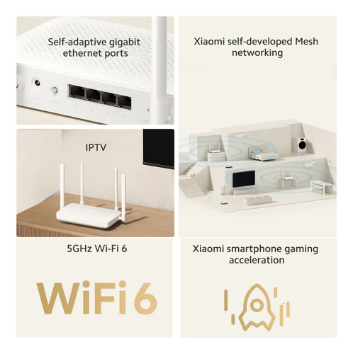 Router Xiaomi Ax1500 5ghz Wifi 6 Iptv Mesh Network 1500mbps