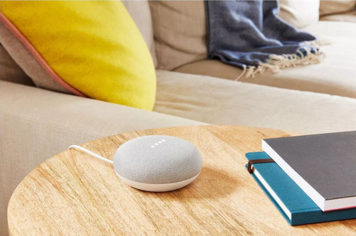 Google Nest Mini de segunda generación con asistente virtual 110/220, color tiza, 110 V/220 V