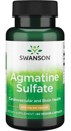 Agmatine Sulfate - Sulfato De Agmatina 650 Mg 60 Veggie Caps