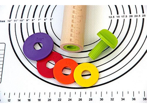 Rodillo Con Anillos De Grosor Para Fondant / Pizza Ajustable