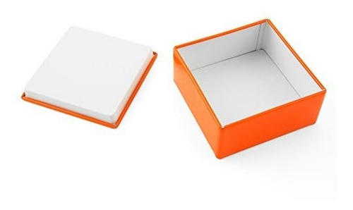 Minibox De Tres Por Tres Boxie Con Tapa Cuadrada Naranja / B