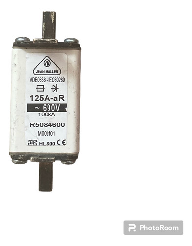 R5084600 Fusible De Cuchilla 125a -ar 690v Jean Muller (Usado)