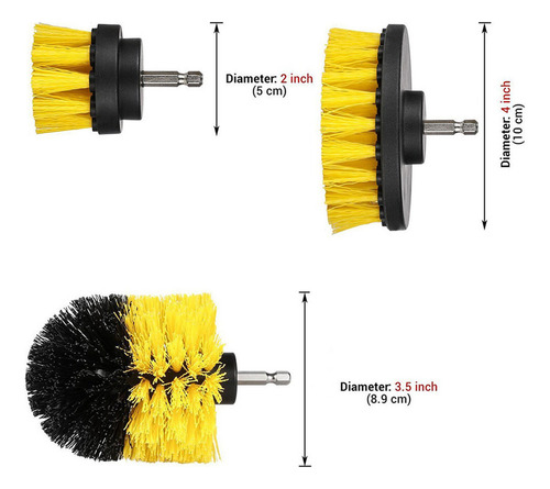 //- Juego De 5 Accesorios De Limpieza Extendidos Y Largos