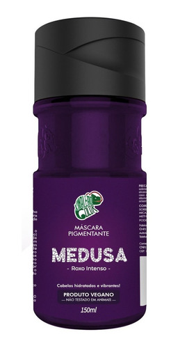 Máscara Pigmentante Medusa Cor Intensa e Vibrante Sem Amônia Sem Parabenos e Peróxidos 150ml - Kamaleão Color