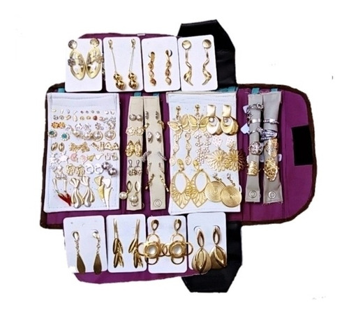 Kit Com 50 Semijoias Folheados + 4 Peças Extras 