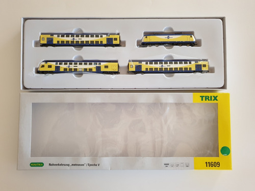 Tren Eléctrico Trix Escala N 11609, Vagones De 2 Pisos