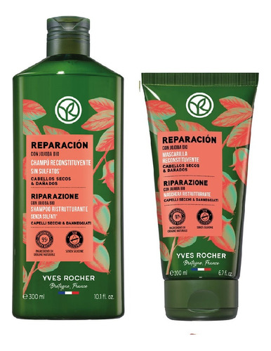 Yves Rocher Kit Reparador Shampoo Mascarilla Capilar