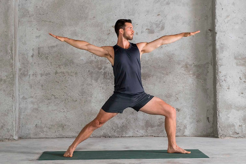 Imagen 5 de 5 de Colchoneta Mat Yoga Pilates Fina Ejercicio Equilibrio Caucho Color Gris