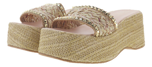 Sandalias Chanclas Plataforma Slip On Mujer Dama Elo 