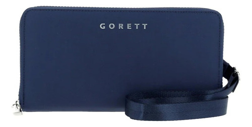 Porta Pasaporte Azul Gorett Mujer Gs24040-9 Diseño De La Tela Liso