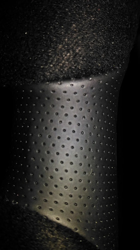 Imagen 9 de 9 de Cubre Volante Suede Gamuza Sintetica Negro Suave Acolchado