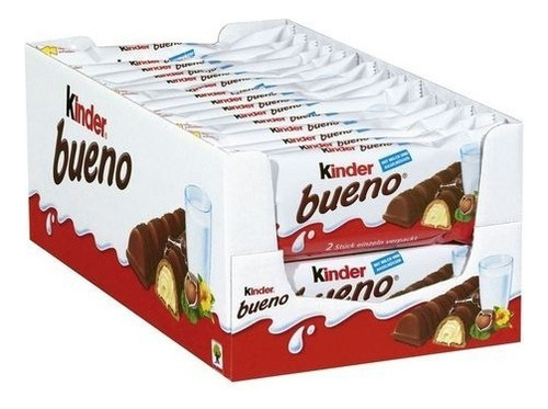 Chocolate Kinder Bueno Ao Leite 30un 43g Ferrero Atacado