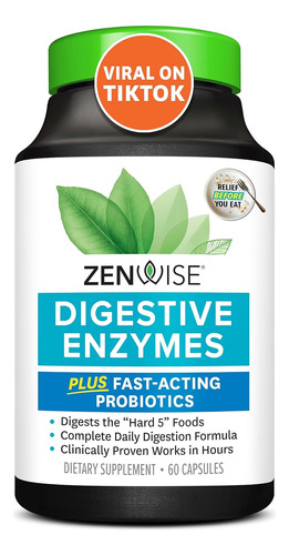 Zenwise Digestive Enzymes Con Probioticos 60 Capsulas