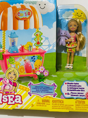 Muñeca Barbie Chelsea Carrito De Smoothies Sellada En Caja (Usado)