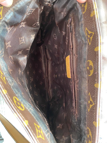 Bandolera Louis Vuitton Marrón Floreado Níquel (Usado)
