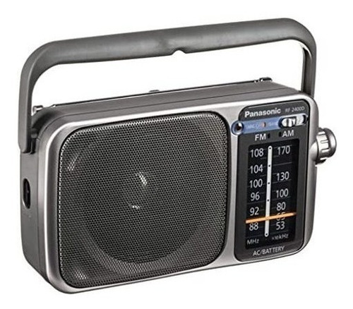 Panasonic Rf-2400d De Radio Am / Fm, Plata / Gris