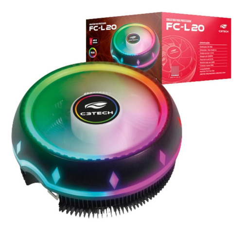 Air Cooler Box Intel Amd Lga 775 115x 1366 Am3 Am4 Led Rgb