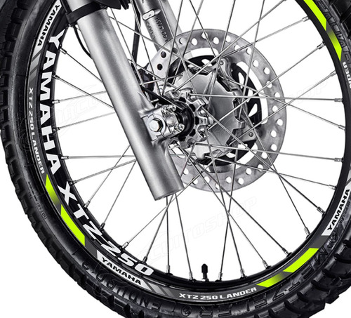 Friso + Adesivo Refletivo D3 Roda Moto Yamaha Xtz 250 Lander