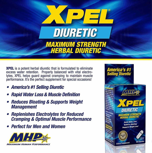 Xpel Mhp - 80 Capsulas - Diuretico