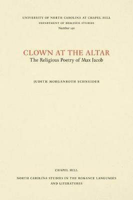 Libro Clown At The Altar - Judith Morganroth Schneider