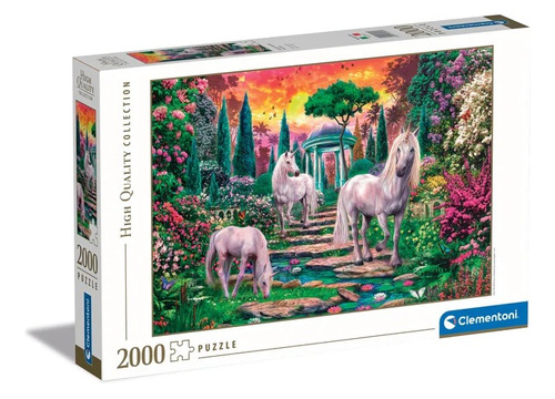 Puzzle Clementoni 2000 Piezas - Classical Garden Unicorns