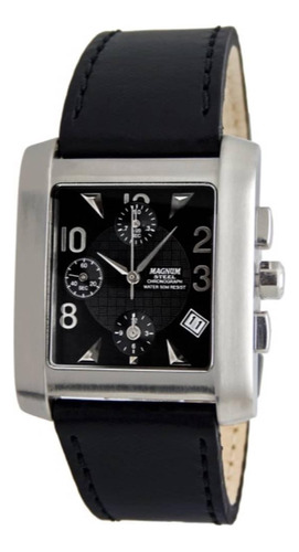 Relógio Magnum Masculino Ref: Ma30276p Cronógrafo Retangular