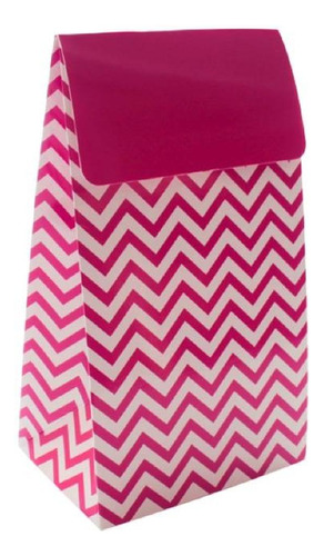 Cajita Sorpresa Chevron X 12 Fucsia