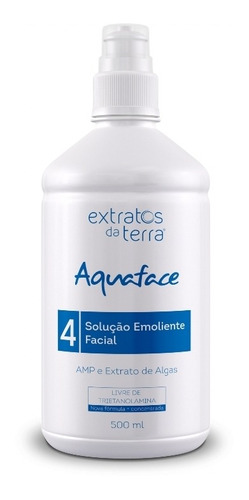 Solução Emoliente Facial 500ml Aquaface  - Extratos Da Terra