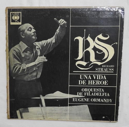 Strauss Una Vida De Héroe Op. 40 Eugene Ormandy Vinilo Vg+