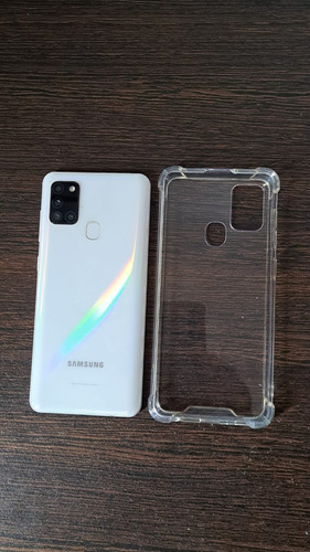 Samsung Libre Galaxy A21s Blanco + Funda Blanco (Usado)