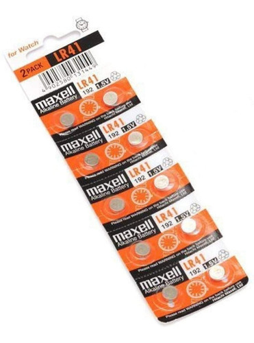 Pilas Maxell Lr41 Tipo Botón /madidino Importaciones