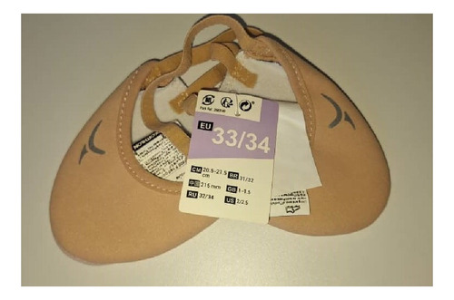 Punteras Gimnasia Rítmica De Microfibra Beige Decathlon