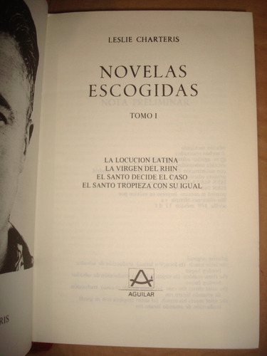 Leslie Charteris Tomo I Novelas Escogidas  (c16)