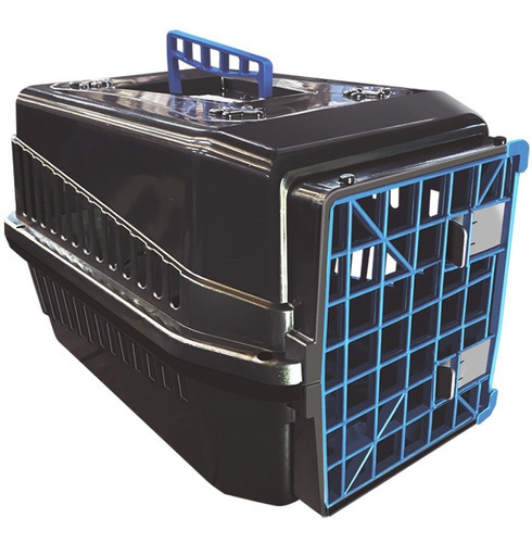 MEC caixa e bolsa transporte pet para cães e gatos N4 grande cor azul