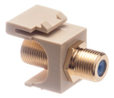 Módulo, Tipo F, Chapado En Oro, 3 Ghz, Marfil