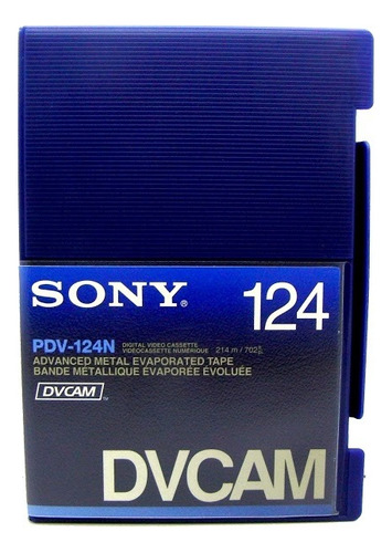 Fita De Video Dvcam Sony Pdv-124n 124 Minutos Para Tape Hdv