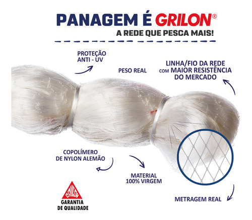 Panagem De Rede Grilon Original 050x55x48