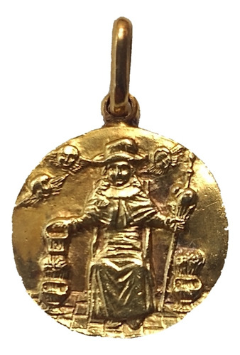 Medalla Oro 10 Kilates Santo Niño Atocha #1175 Bautizo Comun