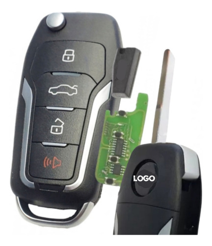 Llave Con Chip Y Control Para Ford Focus Escape 2013 A 2019