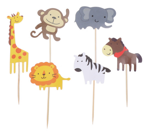 Decoración Para Tartas Con Dibujos Animados De Animales Del