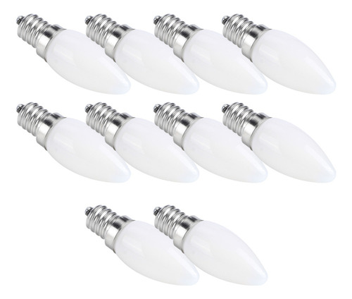 10pcs Mini E12 Led Candelabro Bombillas 1.5w Ac 230v Para