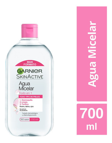 Agua Micelar  Garnier Desmaquillante Todo Tipo De Piel 700ml