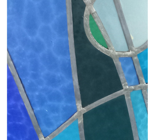 Vidrio Vitral | La Pieza Completa | Medidas: 47cmts X 47cmts (Usado)