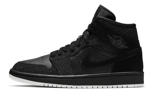 Zapatillas Jordan 1 Mid Glitter Black Bq6472_001