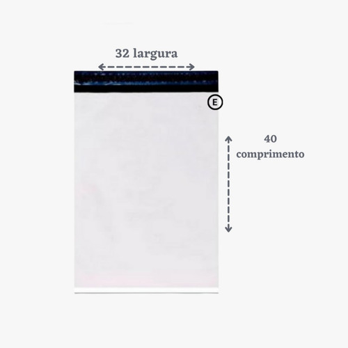 Imagem 1 de 2 de Embalagem Plástica Lacre Sedex Correio Saco - 32x40 - 500 Un