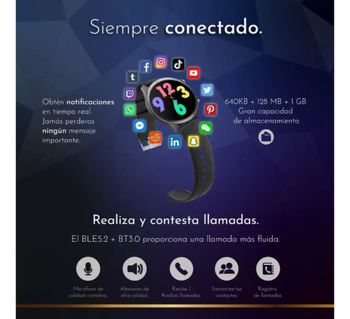 Smartwatch Compatible Con Xiaomi Poco X6,x7,f7,f6,m6 Pro Café Lisa Café