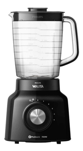 Liquidificador Philips Walita Viva Collection RI2134 2.4 L preto com jarra de san 110V